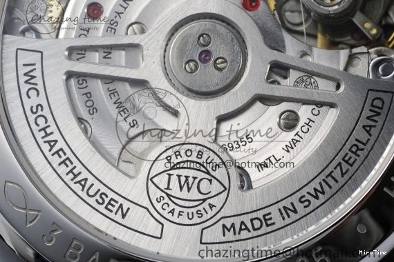 MIROTIME 0206 Portuguese Chrono IW371620 APSF 1:1 Best Edition White Blue Dial on Blue Leather Strap A MultiPurpose 7039